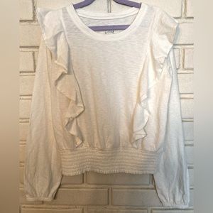 nwot-Justice ruffle top